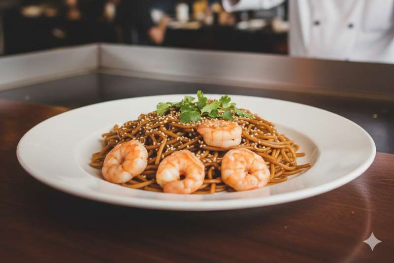 STIR FRY SHRIMP NOODLES